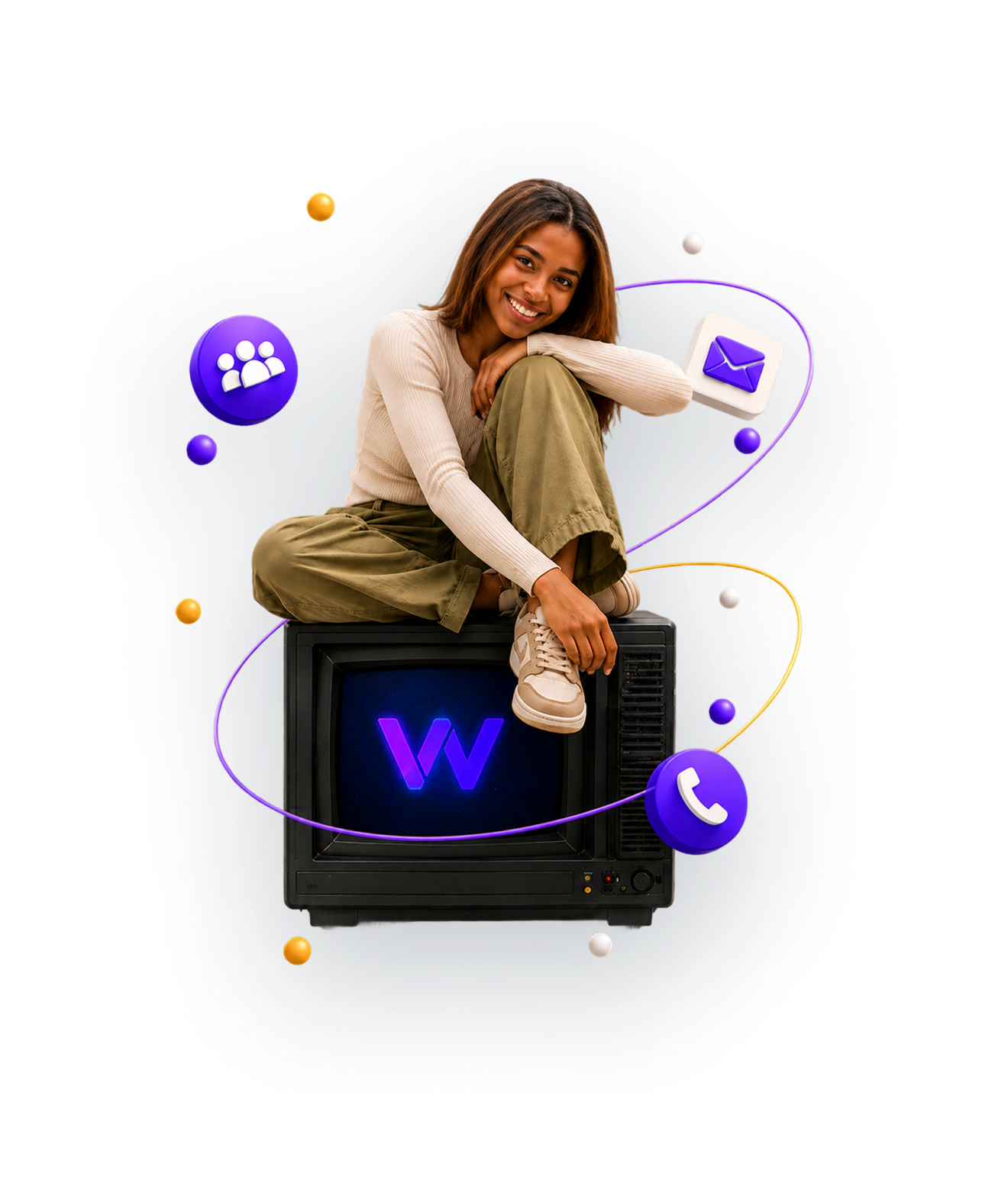 Young South African on a retro TV with the Wysely app