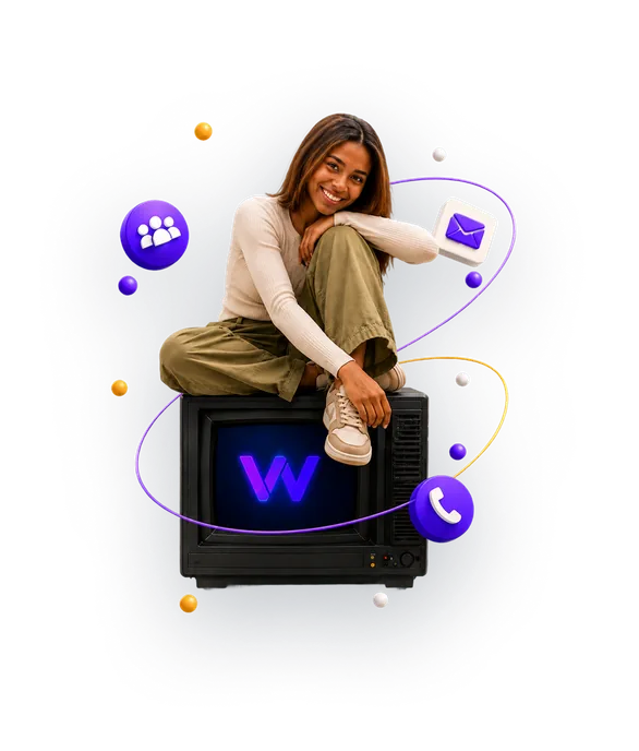 Young South African on a retro TV with the Wysely app